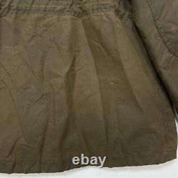 Barbour Sapper Wax Jacket Men's Large Green Waxed Biker Motorcycle Utility Coat