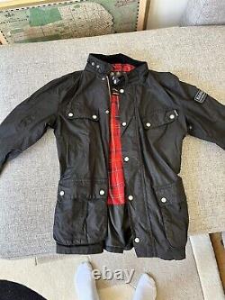 Barbour waxed jacket mens medium