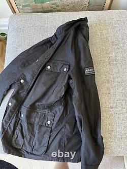 Barbour waxed jacket mens medium