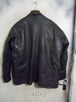 Belstaff Antique Grey Leather 1966 Panther Motorcycle Jacket Size XXL