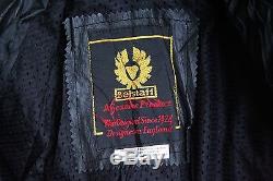 Belstaff Black Leather Heavy Padded Racing Motorcycle Jacket Biker Size 10/12