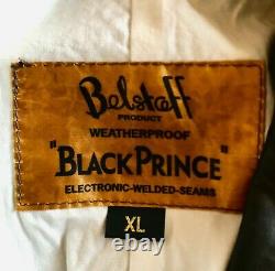 Belstaff Black Prince Leather Jacket XL Vintage Authenic from London Worn 3x