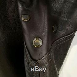Belstaff Cougar Blouson Leather Jacket Size M Dark Brown
