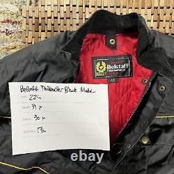 Belstaff Gold Label Trailmaster Padded Belted Motorcycle Jacket Black Medium 42