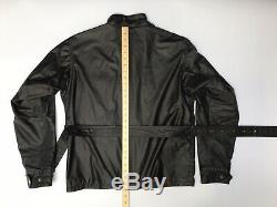 Belstaff International Trialmaster Mens Waxed Wax Biker Jacket BLACK Medium M
