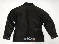 Belstaff International Trialmaster Short Wax Biker Jacket BLACK Medium M