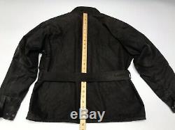 Belstaff International Trialmaster Short Wax Biker Jacket BLACK Medium M