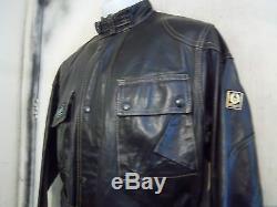 Belstaff Leather Trialmaster Motorcycle Jacket Size S-m
