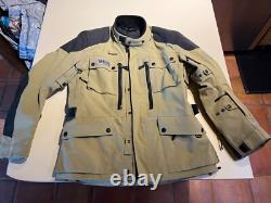 Belstaff Long Way Up Motorcycle Motorbike Gore-Tex Pro Jacket Dark Olive XL