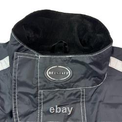 Belstaff Mens Motorcycle Belt Jacket PVC Nylon Vented Pockets A2770 Black Large