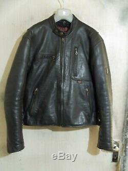 Belstaff Montana Leather Motorcycle Jacket Size 42 Thermal Liner