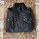 Belstaff Motorcycle Jacket Black Full Zip Riding Biking Men's Size XL