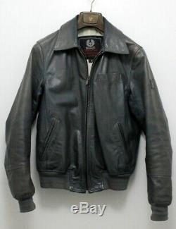 Belstaff NOOW Leather Jacket MADE IN ITALY SMALL CLOONEY COUGAR BRAD AVON RAF