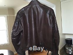 Belstaff New Cougar Leather Jacket size 42 XL Authentic