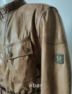 Belstaff Panther 1966 Leather Jacket, Antique Cuero, Malenotti, Size XXXL