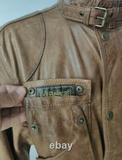 Belstaff Panther 1966 Leather Jacket, Antique Cuero, Malenotti, Size XXXL