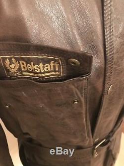 Belstaff Panther 1966 Leather Jacket in Brown RRP £1350 Made in Italy RA 36213