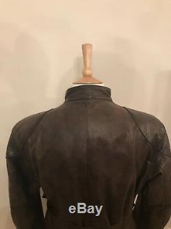 Belstaff Panther 1966 Leather Jacket in Brown RRP £1350 Made in Italy RA 36213