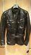 Belstaff Panther Leather Jacket Coat Small Black Made in Italy Original- V. Heavy
