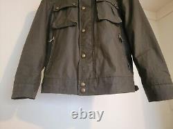 Belstaff Racemaster Waxed Cotton Moto Jacket Men's Medium US38/EU48 Faded Olive