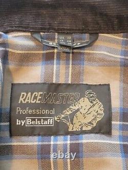 Belstaff Racemaster Waxed Cotton Moto Jacket Men's Medium US38/EU48 Faded Olive