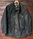 Belstaff Roadmaster Black Waxed Cotton Motorcycle Jacket Made In Italy XL