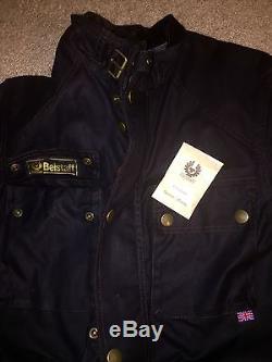 Belstaff Roadmaster Gold Label Oil Waxed Black Jacket Medium Size