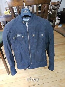 Belstaff Roberts 2.0 Waxed Cotton Motorcycle Jacket Size 46 Small
