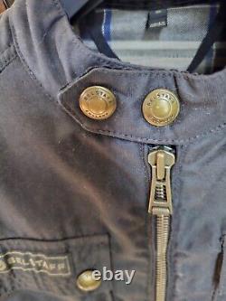 Belstaff Roberts 2.0 Waxed Cotton Motorcycle Jacket Size 46 Small