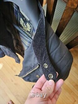 Belstaff Roberts 2.0 Waxed Cotton Motorcycle Jacket Size 46 Small