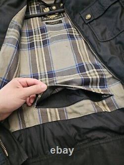 Belstaff Roberts 2.0 Waxed Cotton Motorcycle Jacket Size 46 Small
