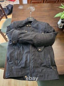 Belstaff Roberts 2.0 Waxed Cotton Motorcycle Jacket Size 46 Small