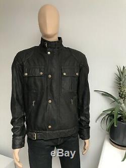 Belstaff STEVE MCQUEEN S-Icon Blouson 1964 Waxed Wax Biker Jacket Black ...