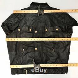 Belstaff STEVE MCQUEEN S-Icon Blouson 1964 Waxed Wax Biker Jacket Black Large L