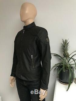 Belstaff THE OUTLAW Waxed Wax Cotton Jacket Mens Black Size IT 48 UK 38 S M