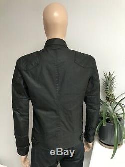 Belstaff THE OUTLAW Waxed Wax Cotton Jacket Mens Black Size IT 48 UK 38 S M
