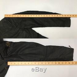 Belstaff THE OUTLAW Waxed Wax Cotton Jacket Mens Black Size IT 48 UK 38 S M