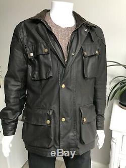 Belstaff Trialmaster Pure Motorcycle Waxed Wax Biker Motorcycle Jacket Brown L