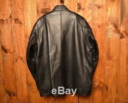 Belstaff Trialmaster Vintage Cafe Racer Motorcycle Biker Leather Jacket 48 XXL