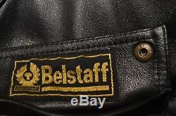 Belstaff Trialmaster Vintage Cafe Racer Motorcycle Biker Leather Jacket 48 XXL