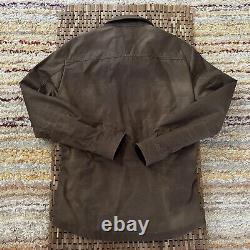 Belstaff Waxed Lined Motorcycle Riding Biker Jacket Full Zip Brown Men's Small A