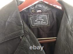 Biker Fringe Jacket Sz 42 By Team Racing Cowhide Western Festivals Burning Man