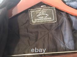 Biker Fringe Jacket Sz 42 By Team Racing Cowhide Western Festivals Burning Man