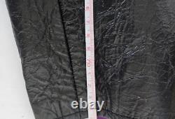 Biker Leather Jacket Fringes SZ 46 Western Motorcycle Rock