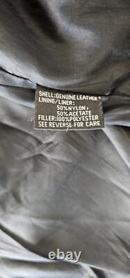 Biker Leather Jacket Fringes SZ 46 Western Motorcycle Rock
