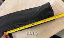 Biker Skins Men's Black Leather Motorcycle Jacket Size 52 28 Length (US XL-XXL)