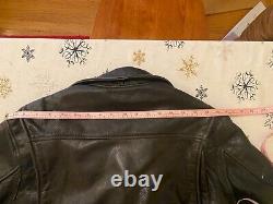 Biker Vintage Motorcycle Leather Jacket USA made Johnsons Leather SF