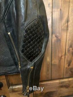 Bill Wall Leather Super Custom 1989 Vintage Mens Leather Jacket size XL BWL is