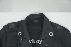 Black Diesel Cotton Motorcycle Zip Jacket XL