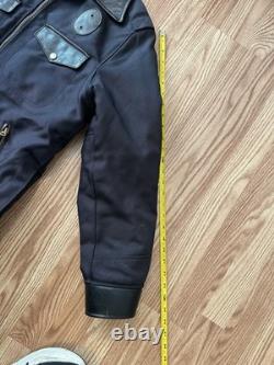 Black Indian Motorcycle Police Jacket Reproduction by Sugar Cane. Size M